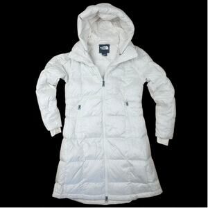 THE NORTH FACE White Down Puffer Coat Women’s SP Removable Hood Jacket Outdoor